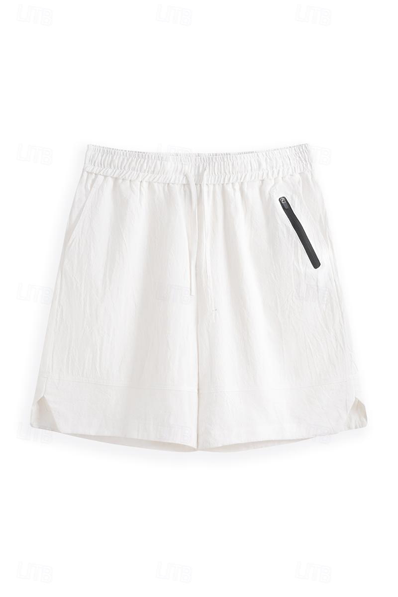 Summer Shorts with Drawstring, Elastic Waist, Breathable Design