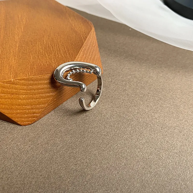 Cool Semi-circle Round Square Open Rings
