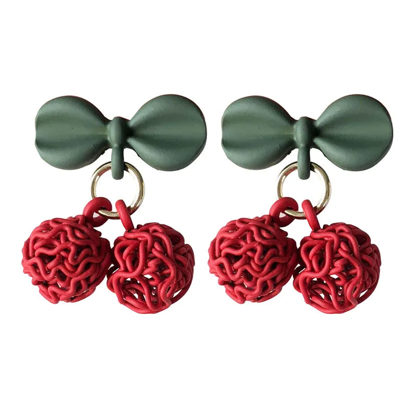 Playful Cherry Dangle Earrings