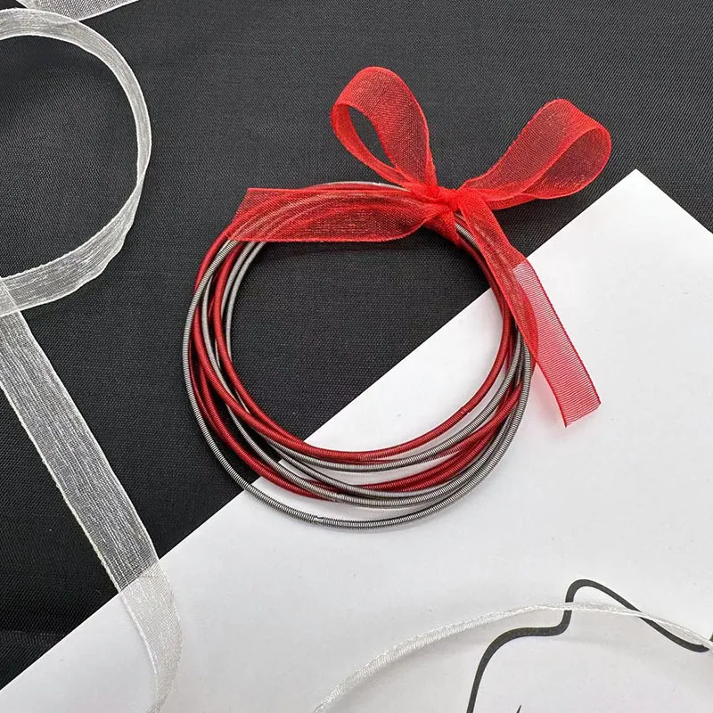 Chic Ribbon-Wrapped Bangles