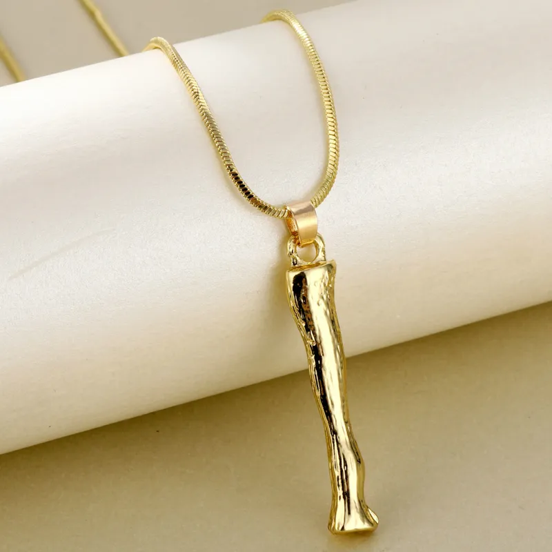 Golden Initial Pendant Necklace
