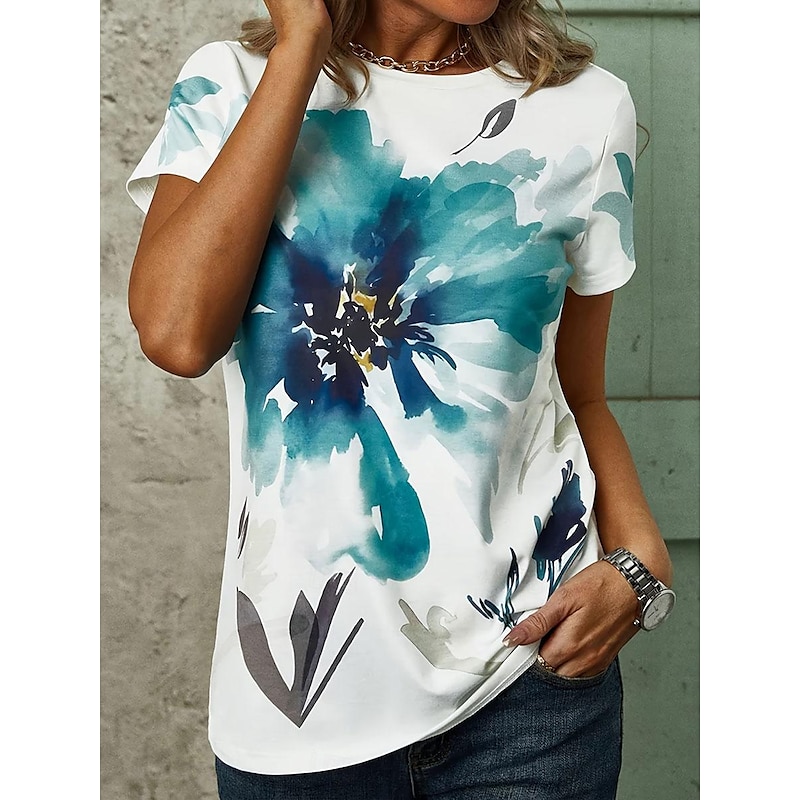 Ombre Floral Vacation Tee