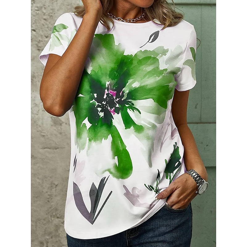 Ombre Floral Vacation Tee